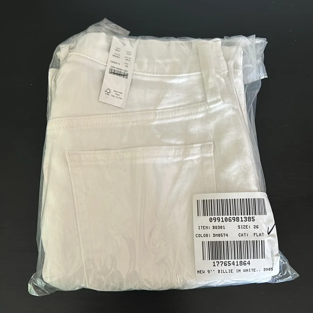 J Crew 9" demi-boot crop jean BQ301 Size 26 White - Picture 9 of 9